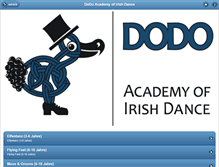 Tablet Screenshot of dodo-irishdance.at